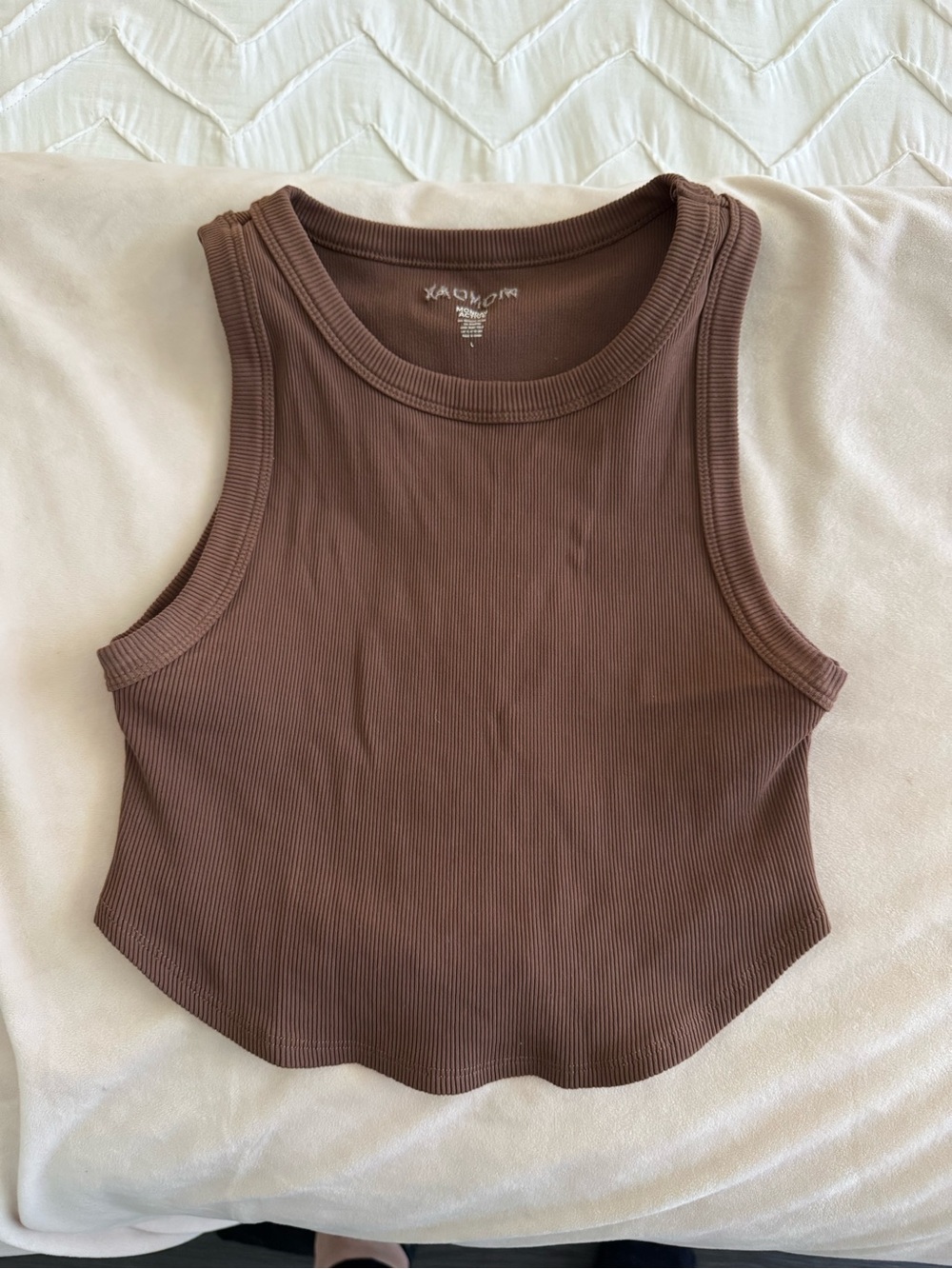 Monday Swimwear Brown Ribbed Tank Top - Women